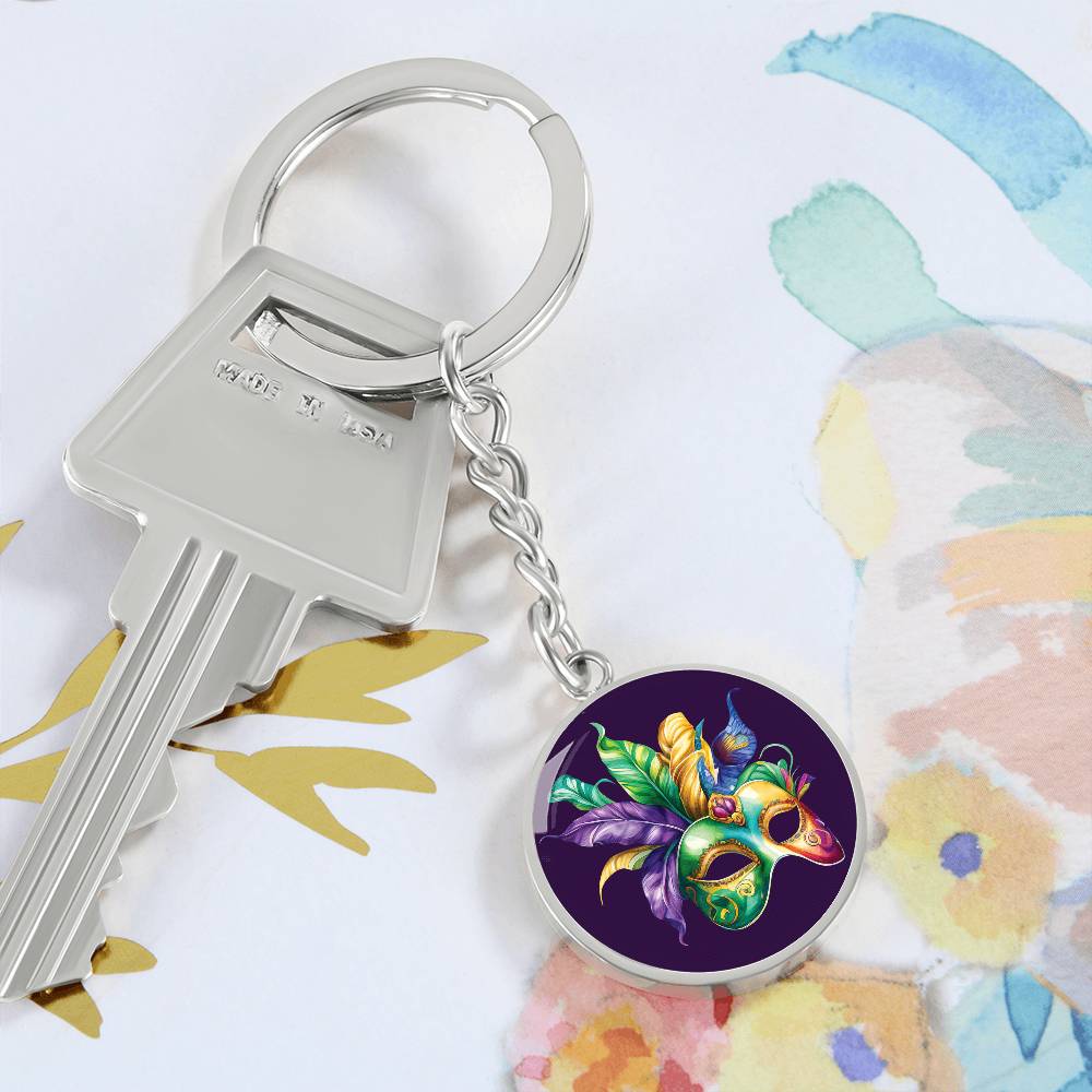 Mardi Gras Keychain