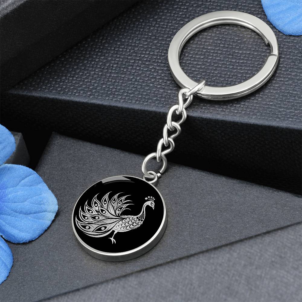 Peacock Keychain