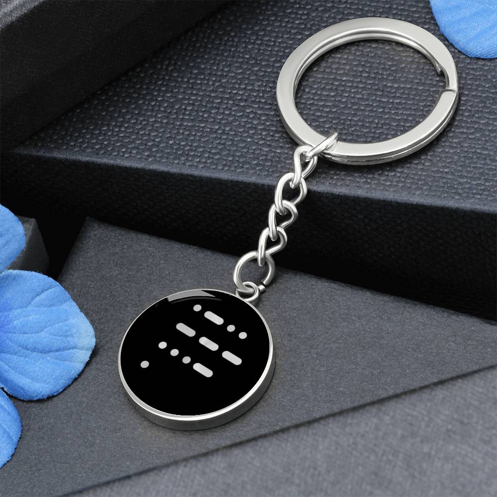 Love in morse code Keychain