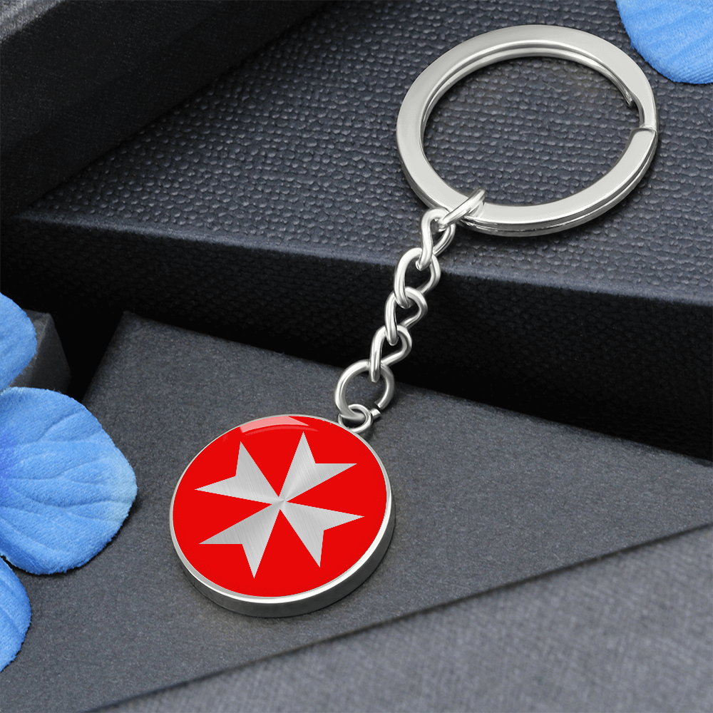 Maltese Cross Keychain