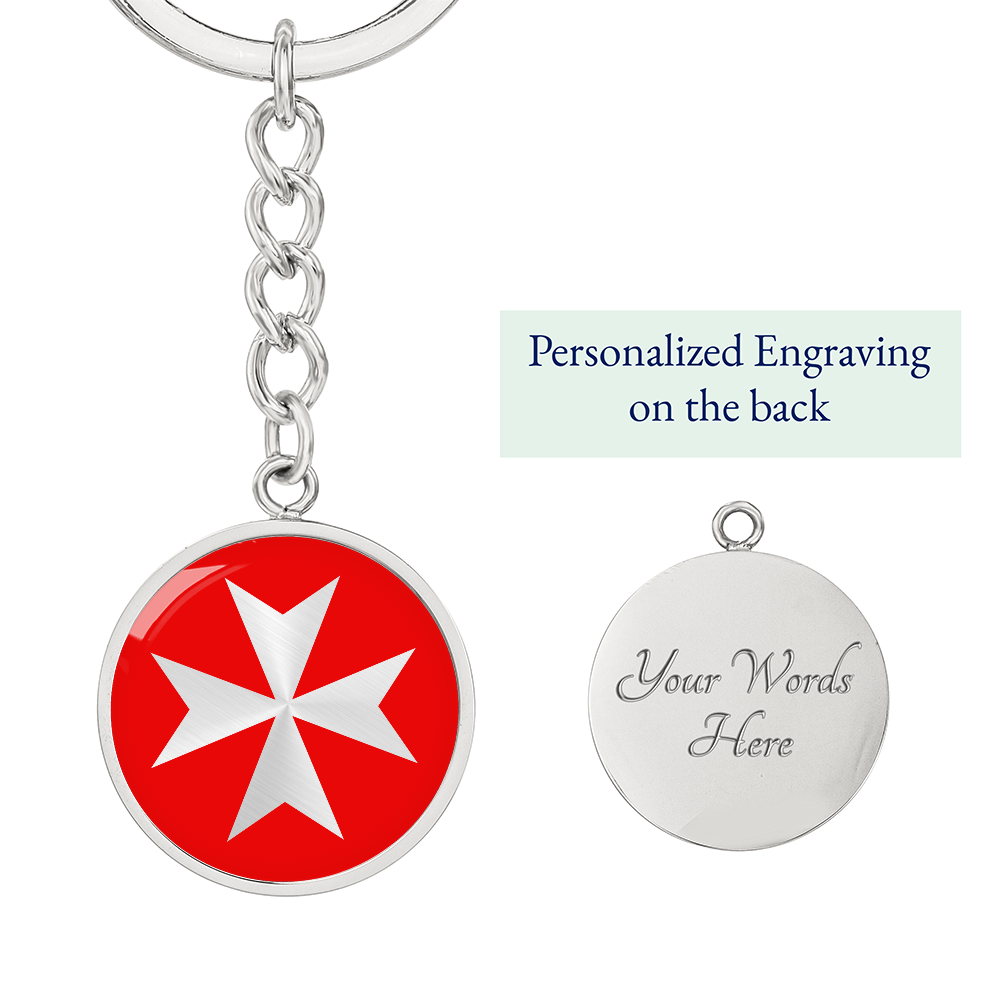 Maltese Cross Keychain