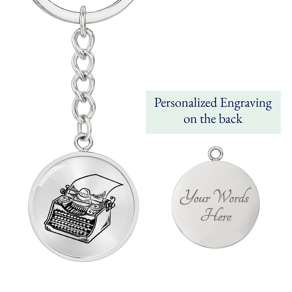 Typewriter Keychain