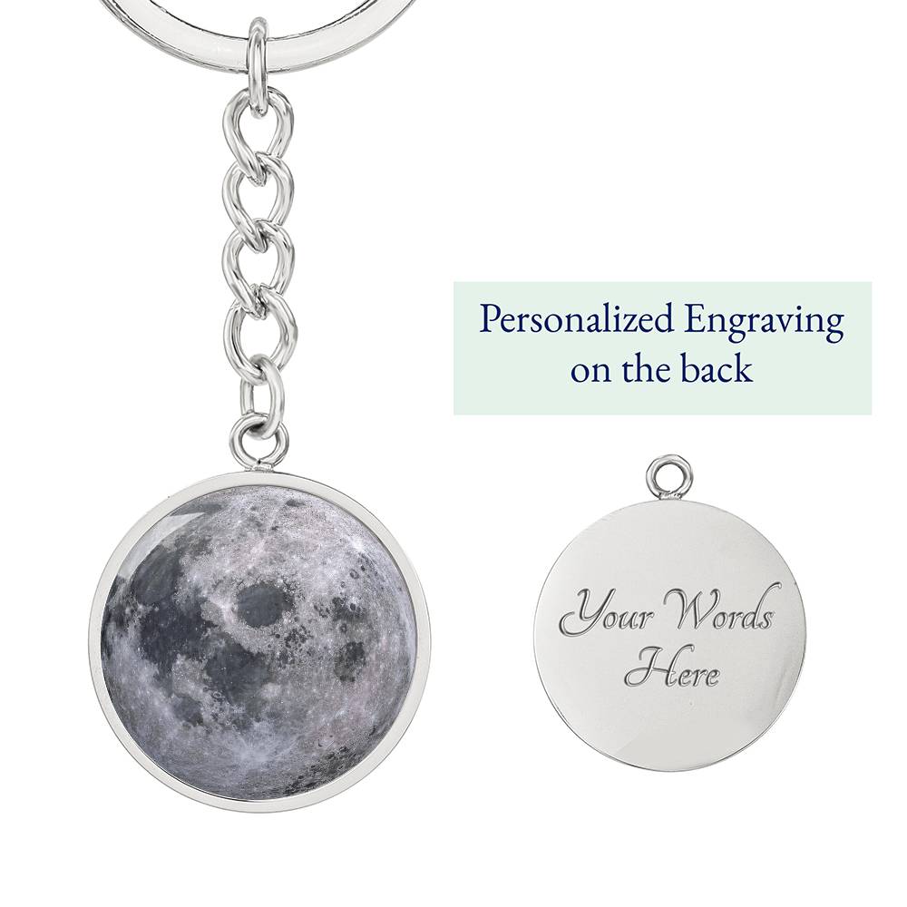 Full Moon Keychain