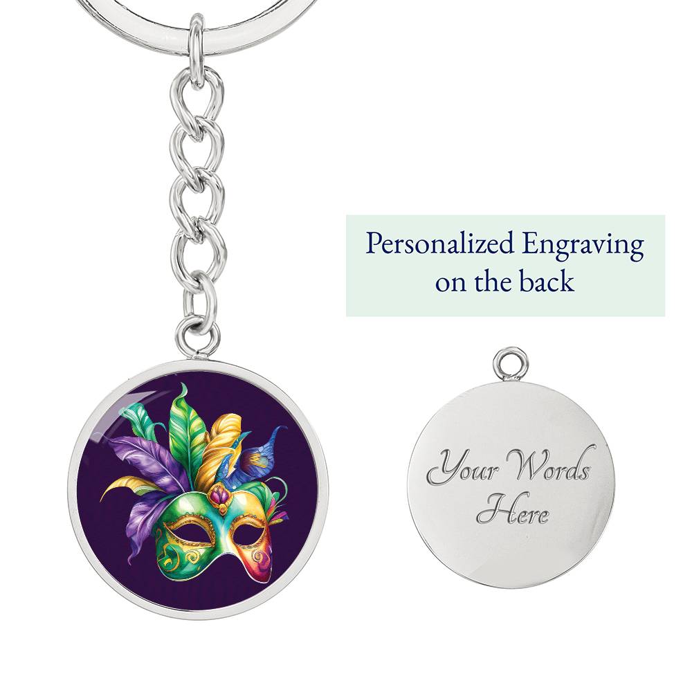 Mardi Gras Keychain