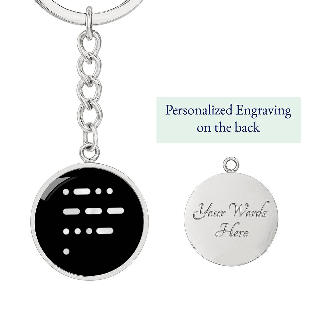 Love in morse code Keychain