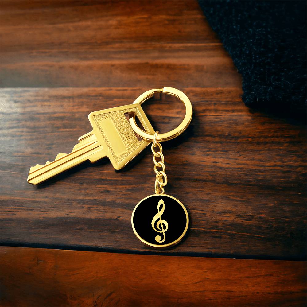 Treble Clef Keychain