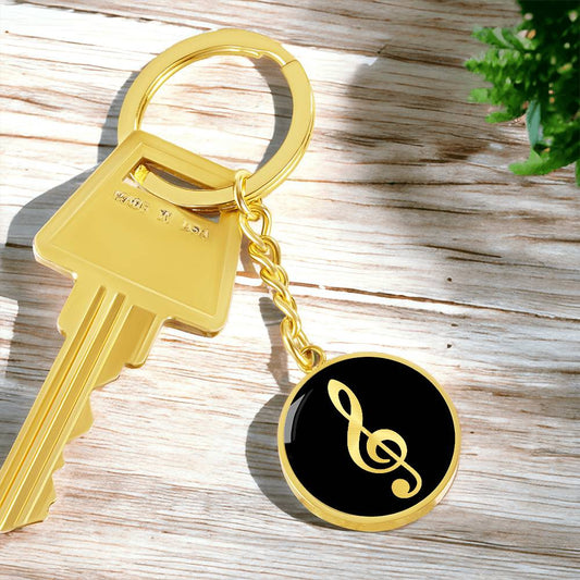 Treble Clef Keychain