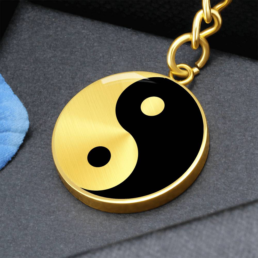 Alchemy Yin-yang symbol Keychain