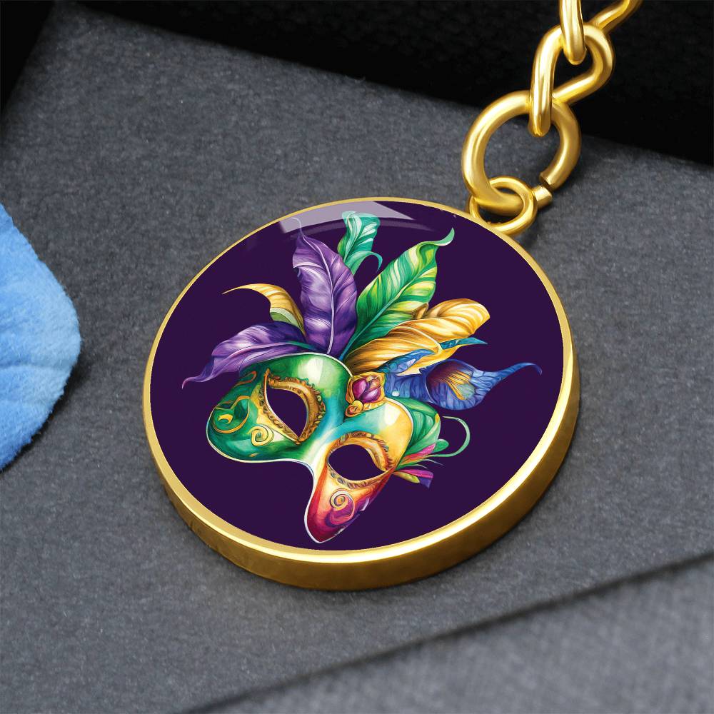 Mardi Gras Keychain