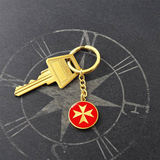 Maltese Cross Keychain