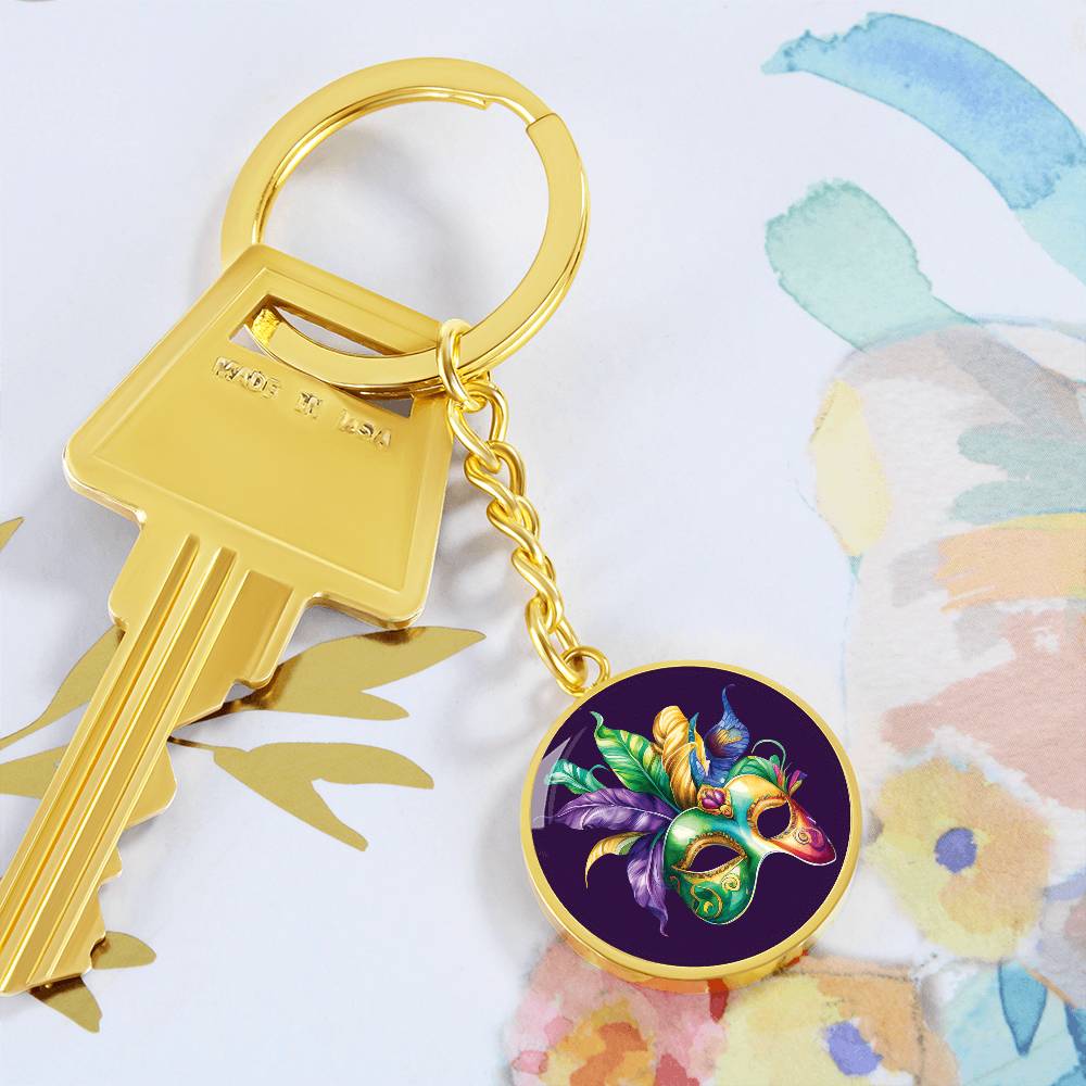 Mardi Gras Keychain