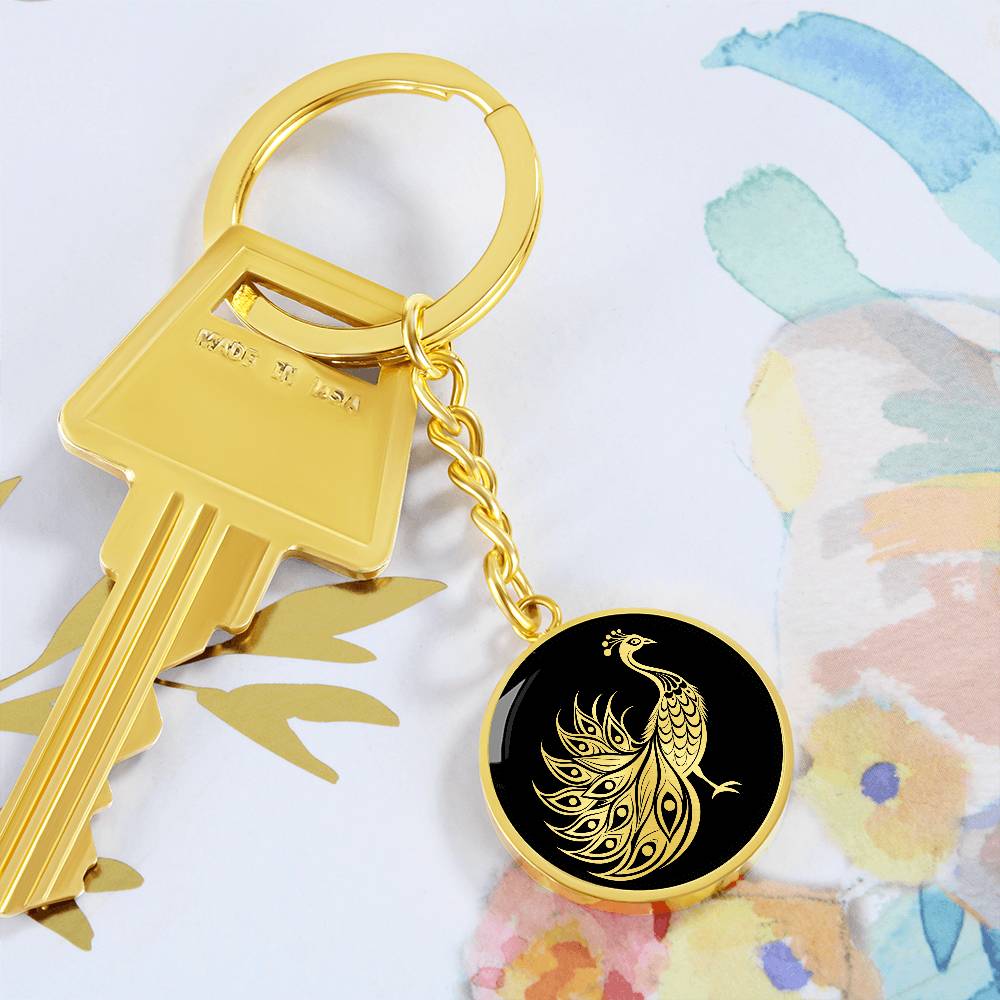 Peacock Keychain