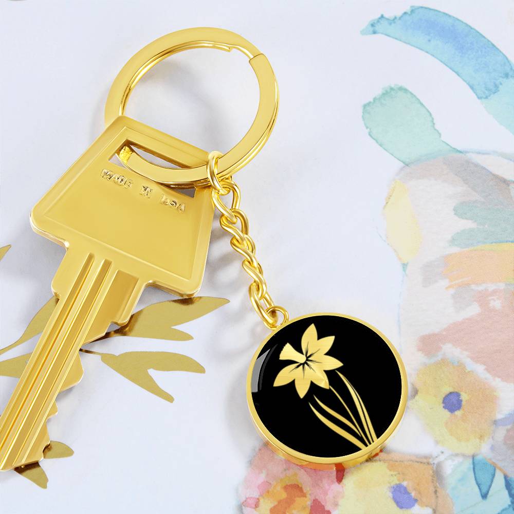 Daffodil Keychain