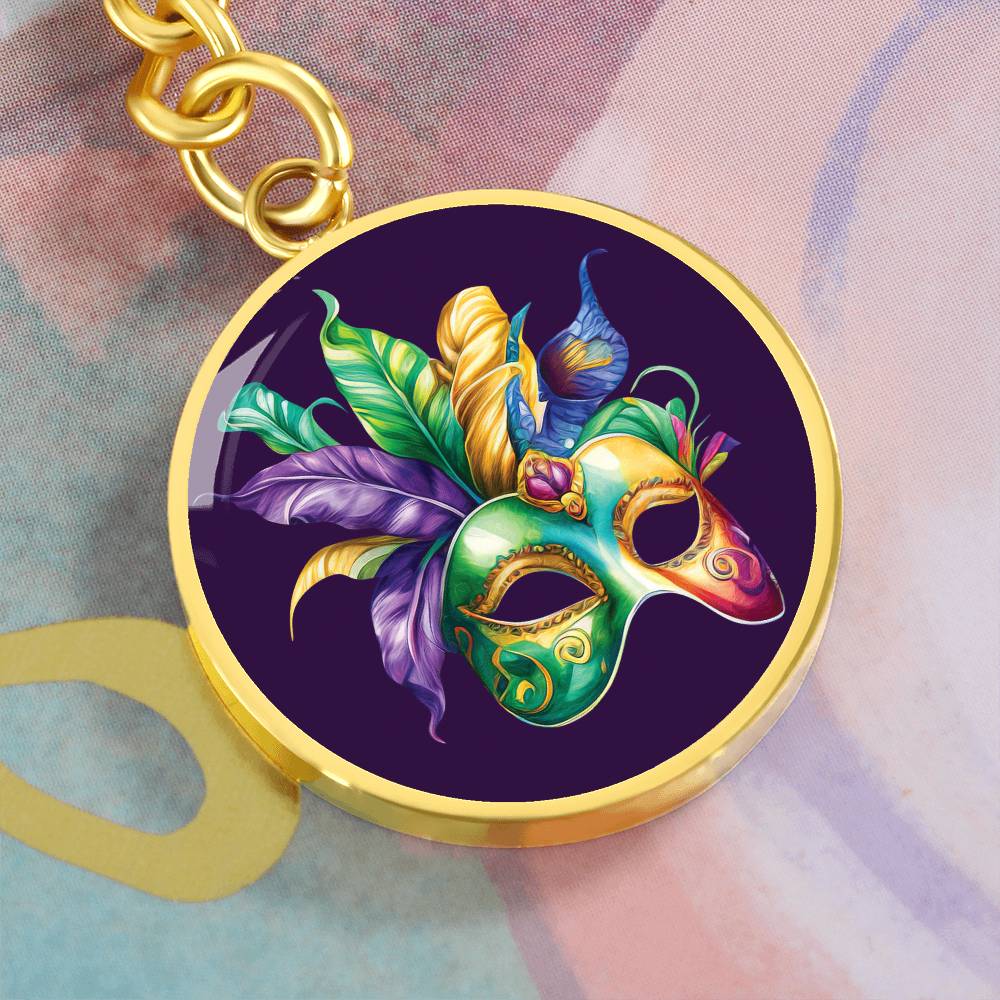 Mardi Gras Keychain