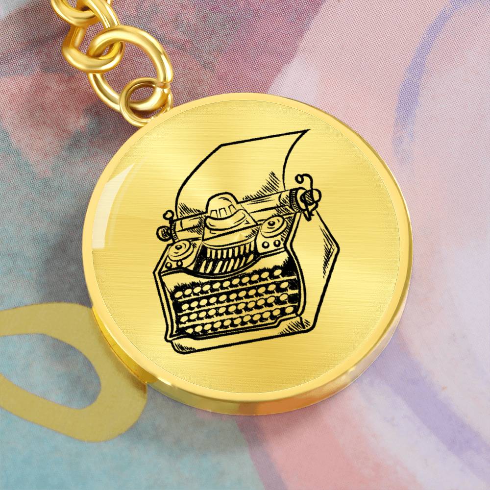 Typewriter Keychain