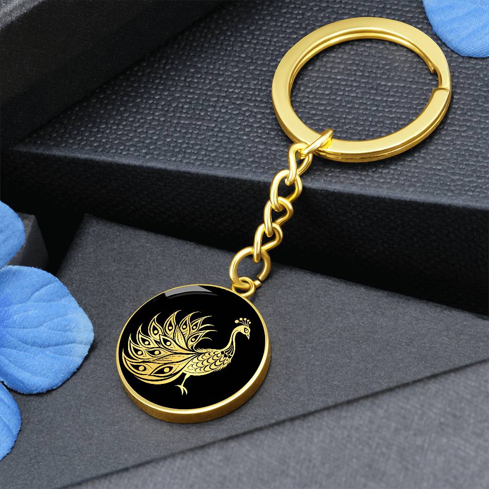 Peacock Keychain