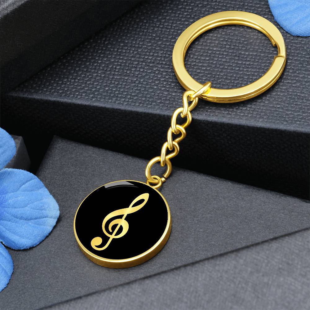 Treble Clef Keychain