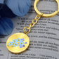 Forget Me Not Keychain