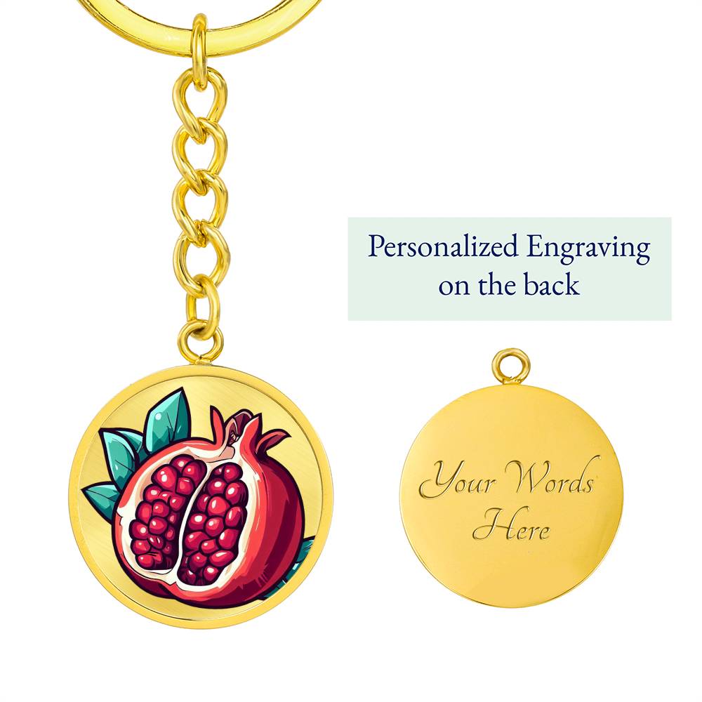 Pomegranate Keychain