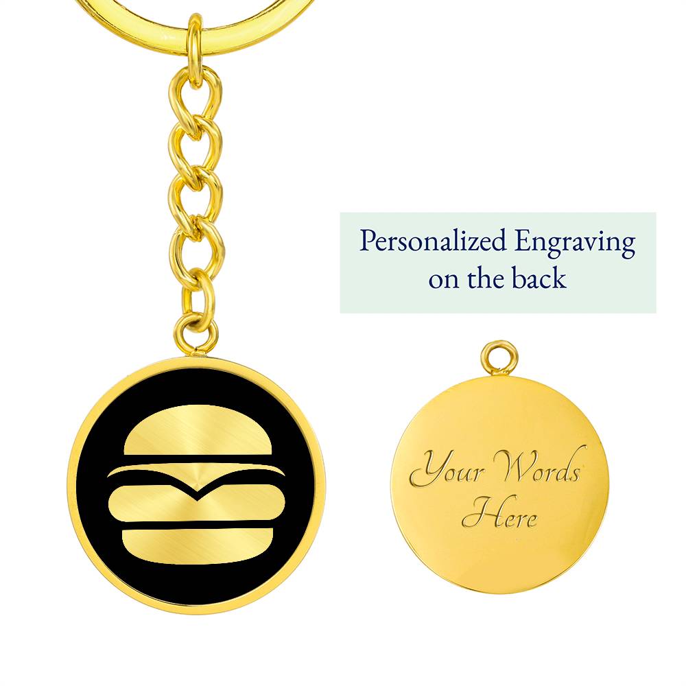 Burger Keychain