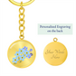 Forget Me Not Keychain