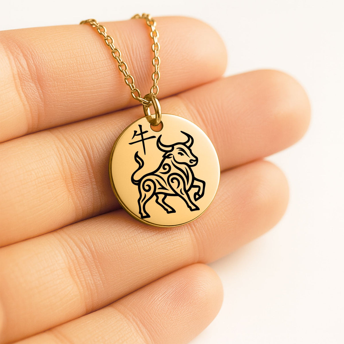 Ox Chinese Zodiac Necklace