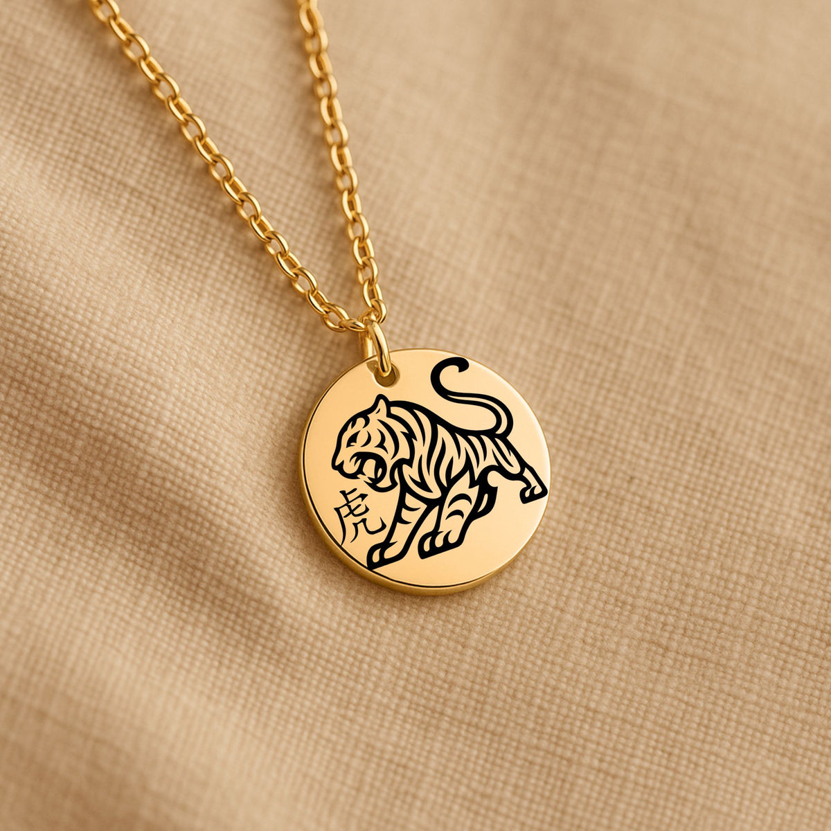Tiger Chinese Zodiac Necklace