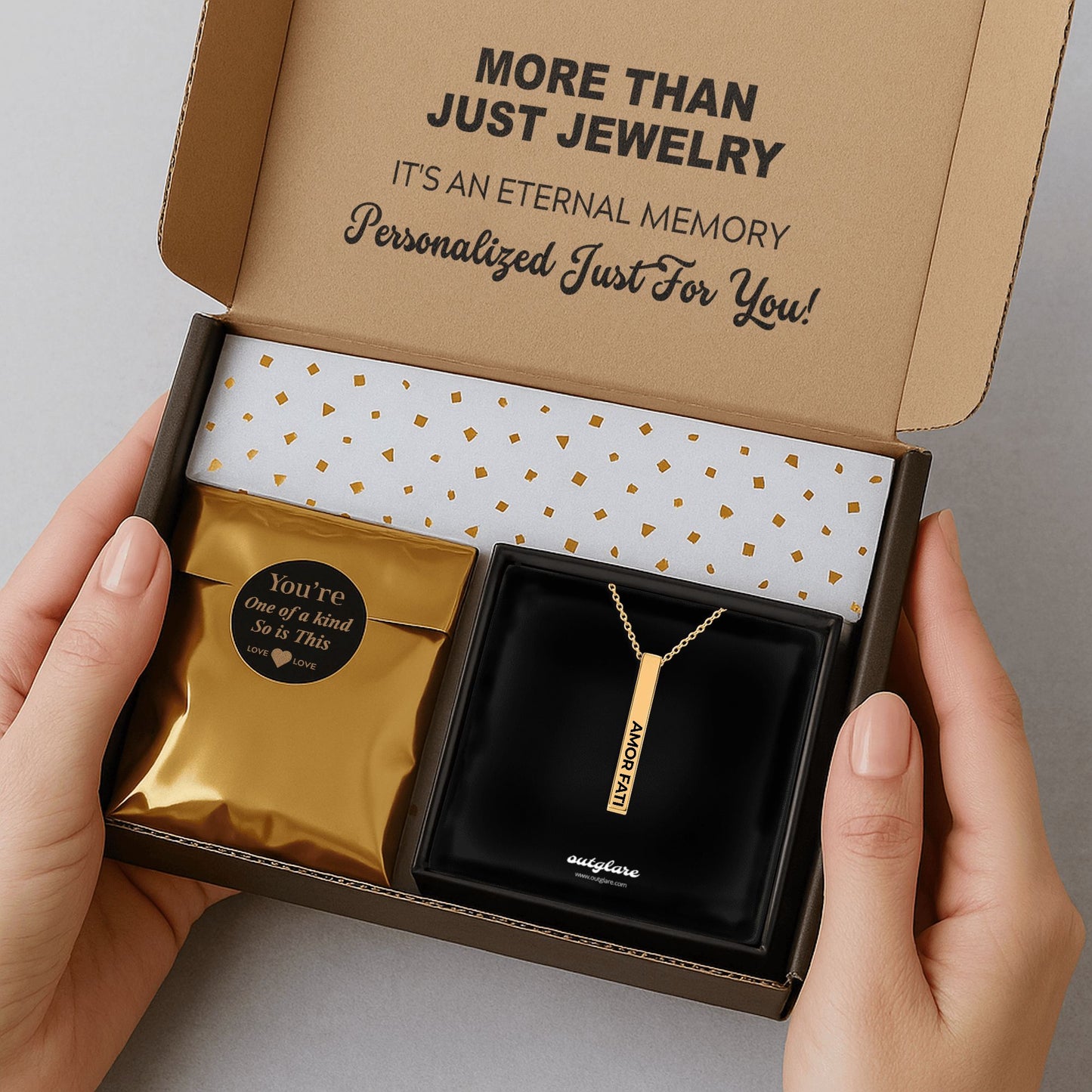 Amor Fati Bar Necklace
