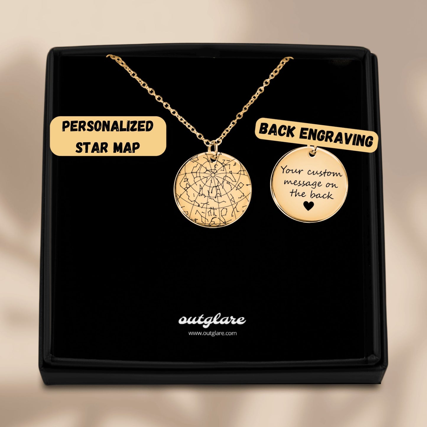 Personalized Star Map Necklace