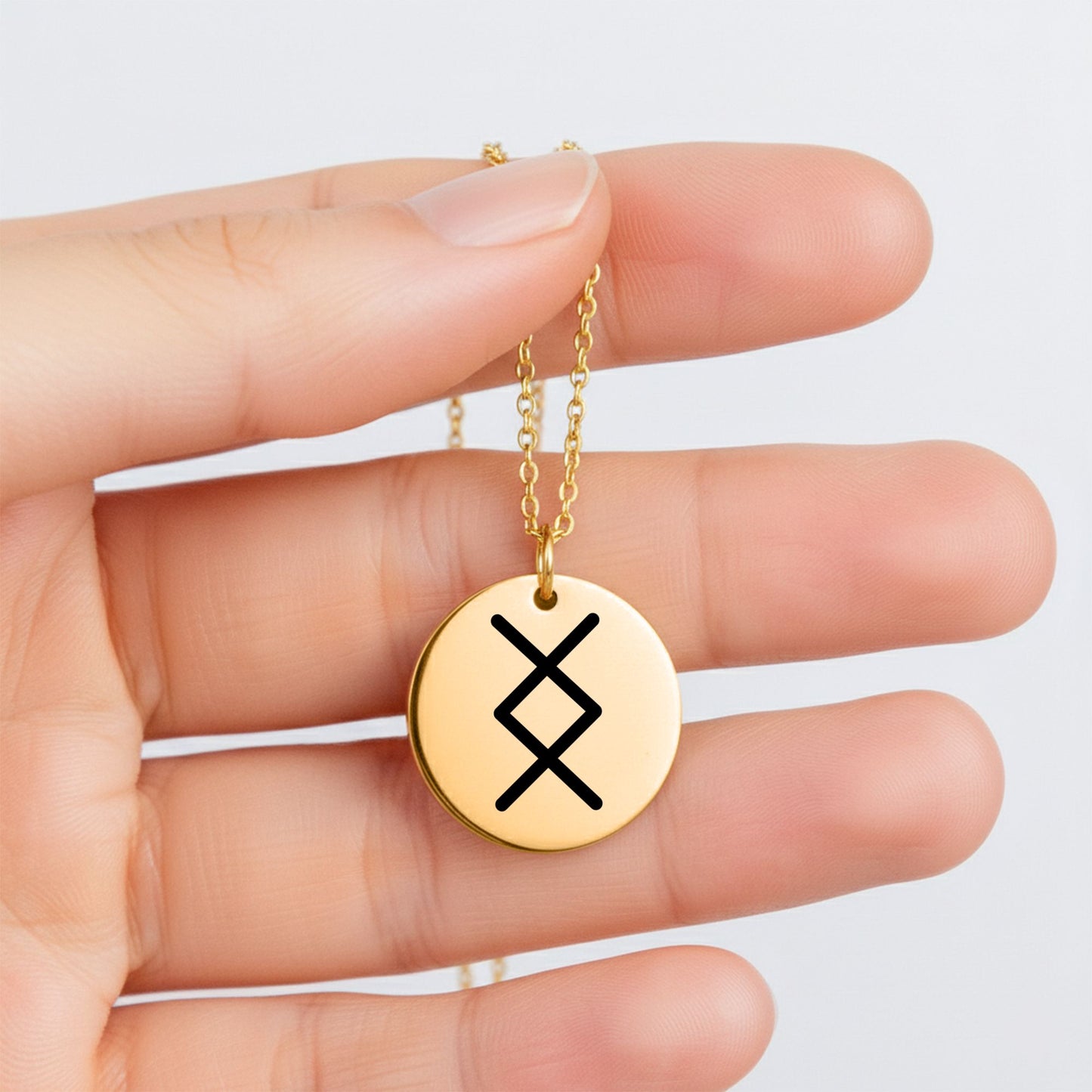 Inguz Rune Necklace