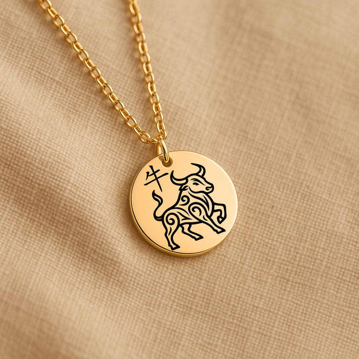 Ox Chinese Zodiac Necklace