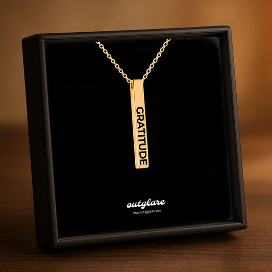Gratitude Bar Necklace