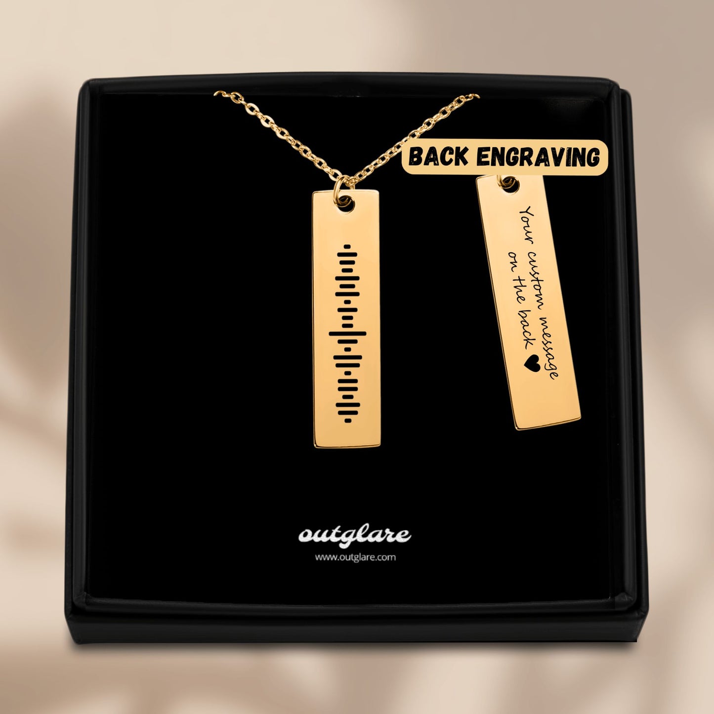 Luther Spotify Code Necklace