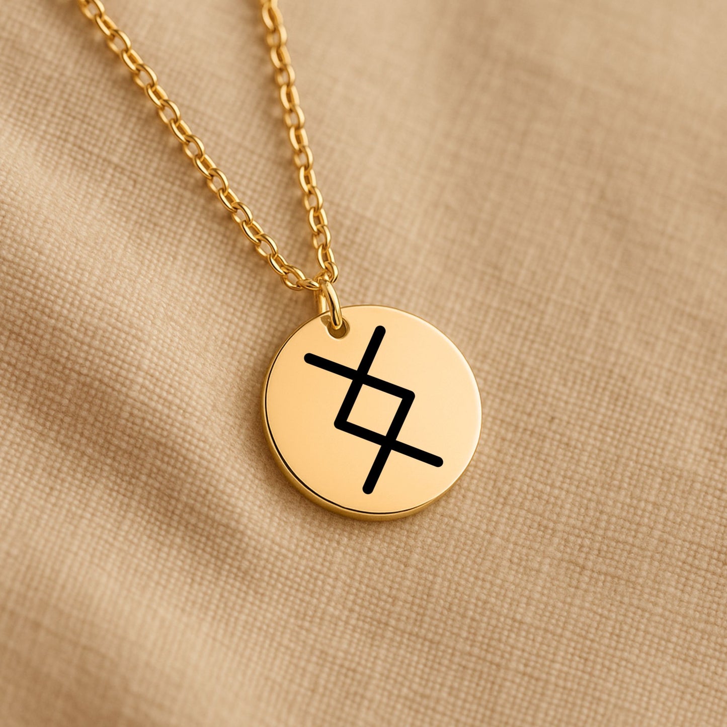 Inguz Rune Necklace