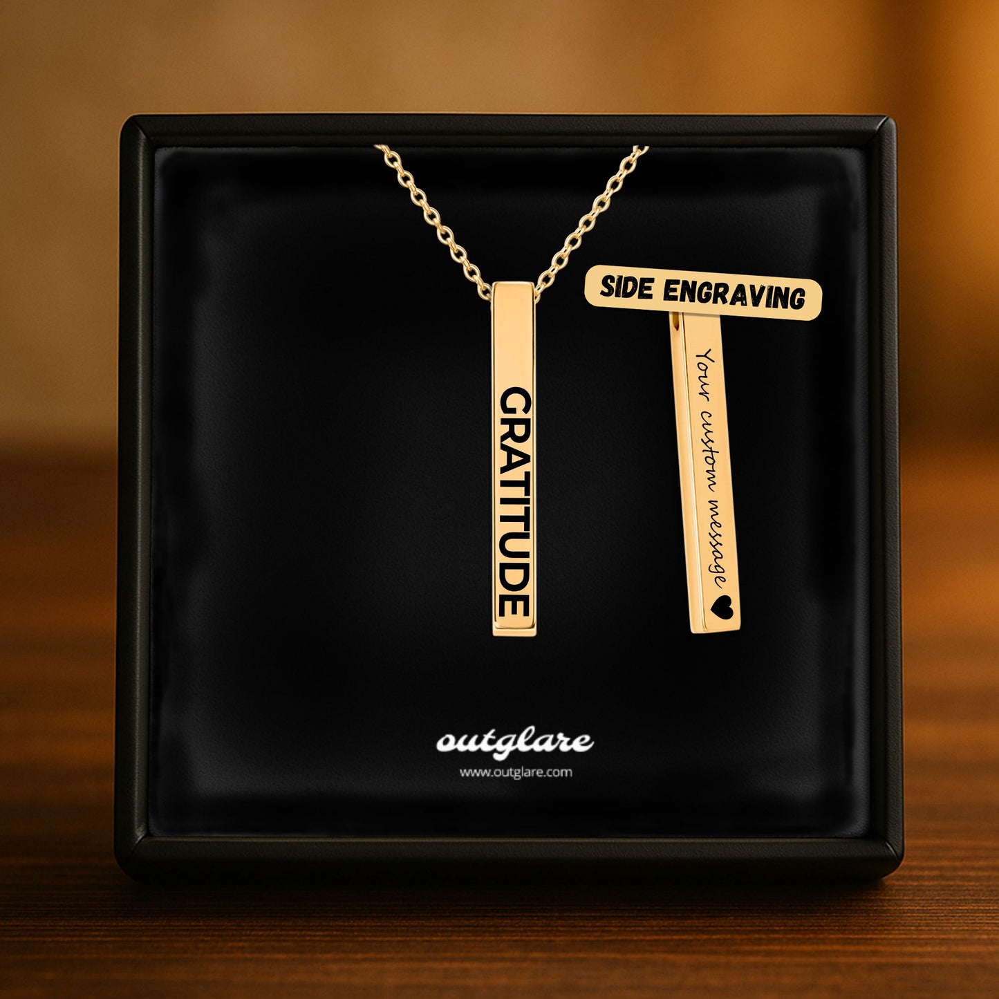 Gratitude Bar Necklace