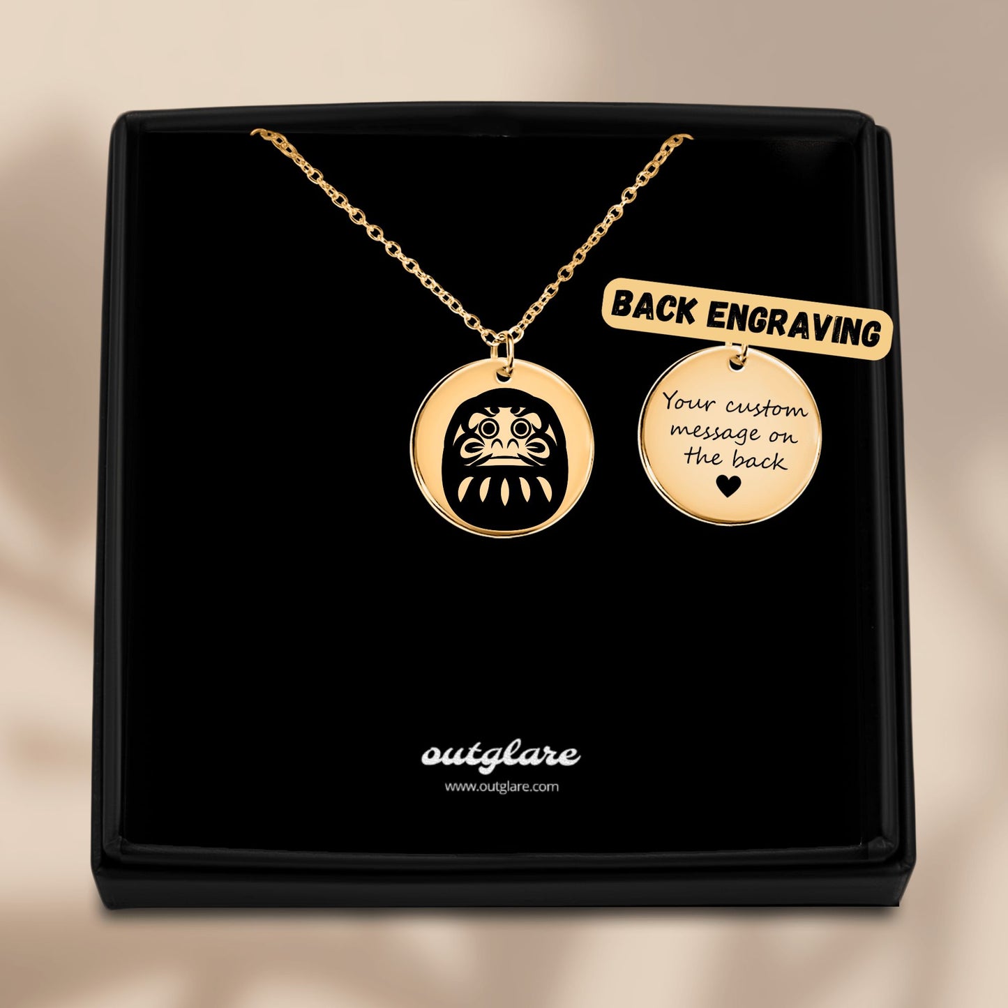 Daruma Doll Necklace