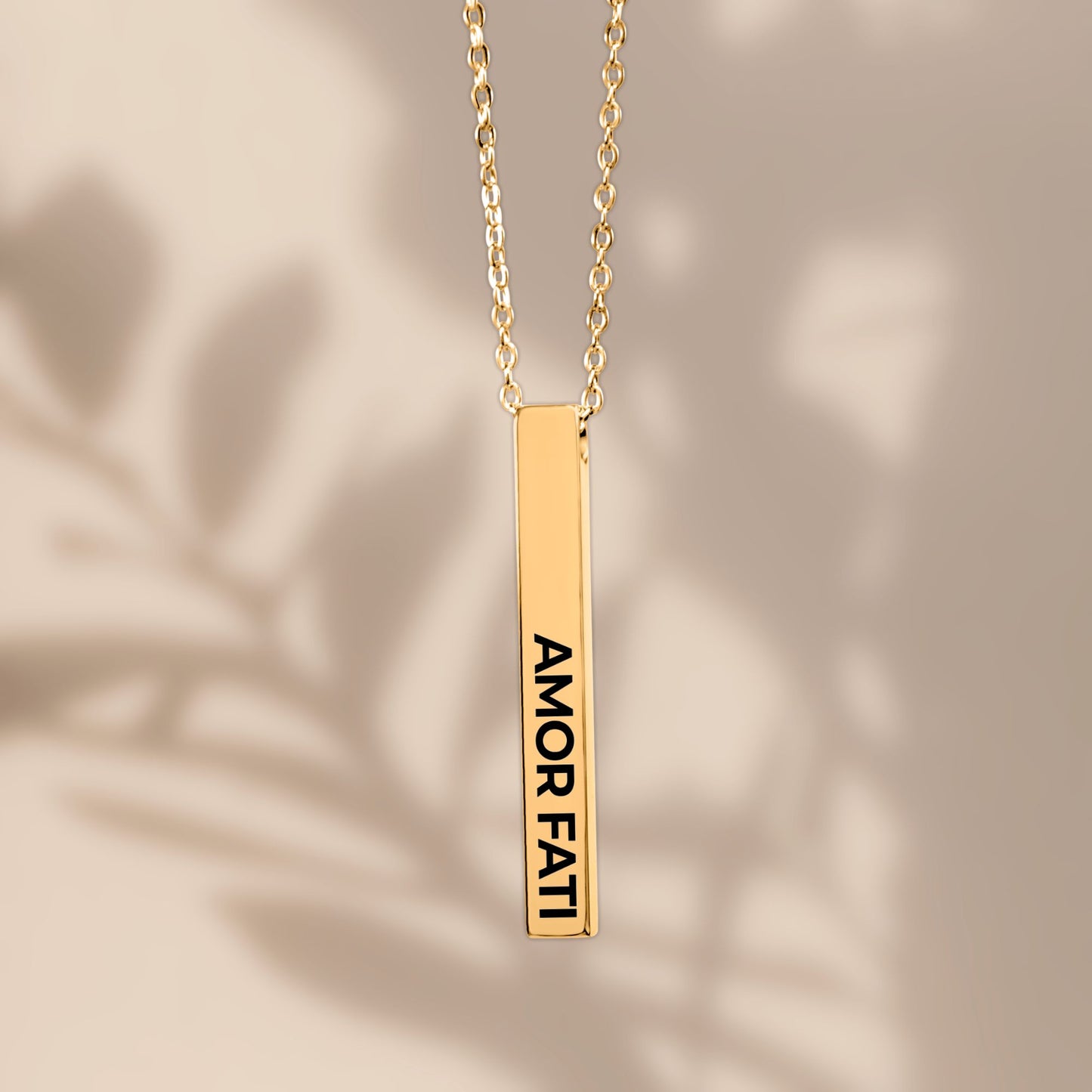 Amor Fati Bar Necklace