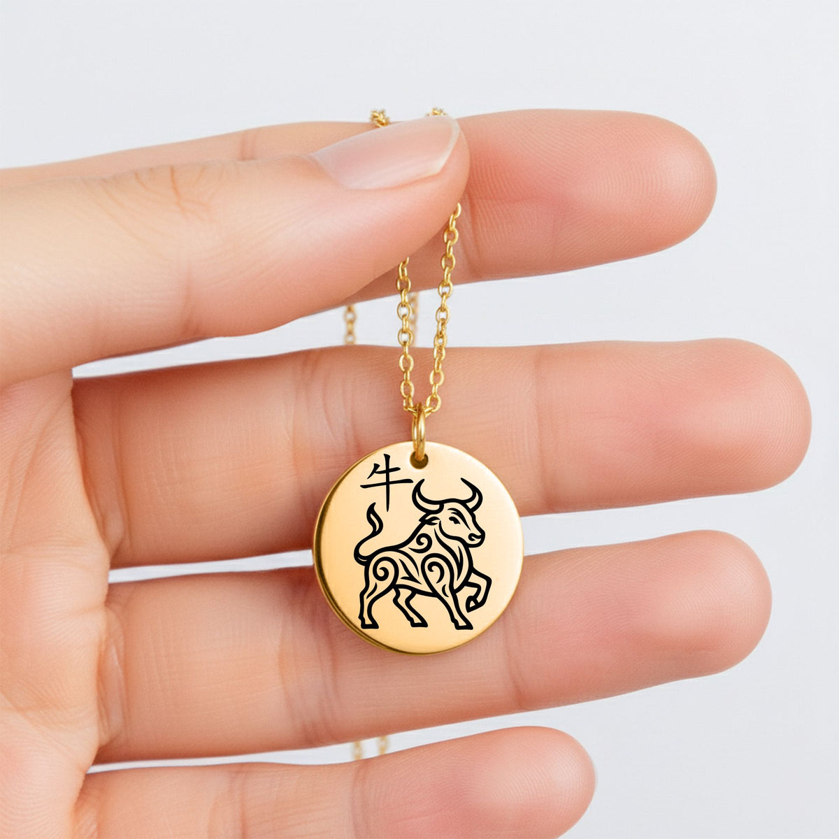 Ox Chinese Zodiac Necklace