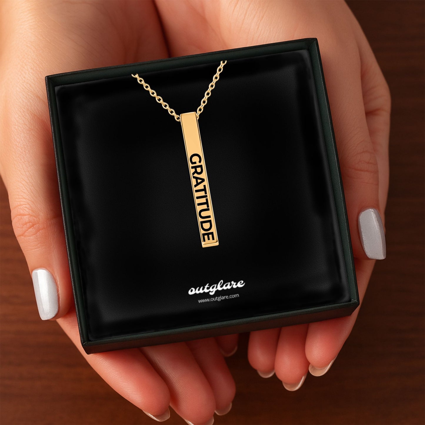 Gratitude Bar Necklace