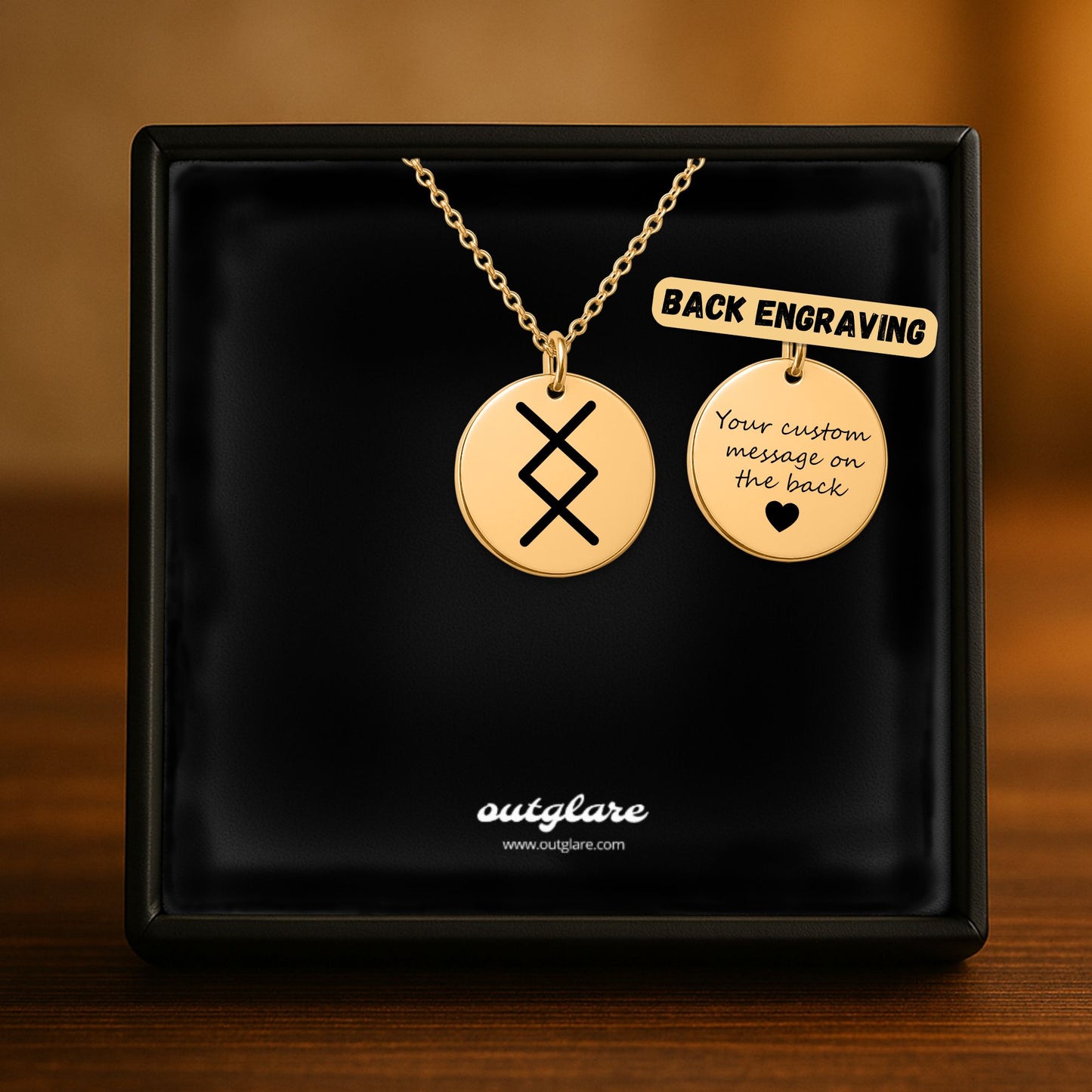 Inguz Rune Necklace