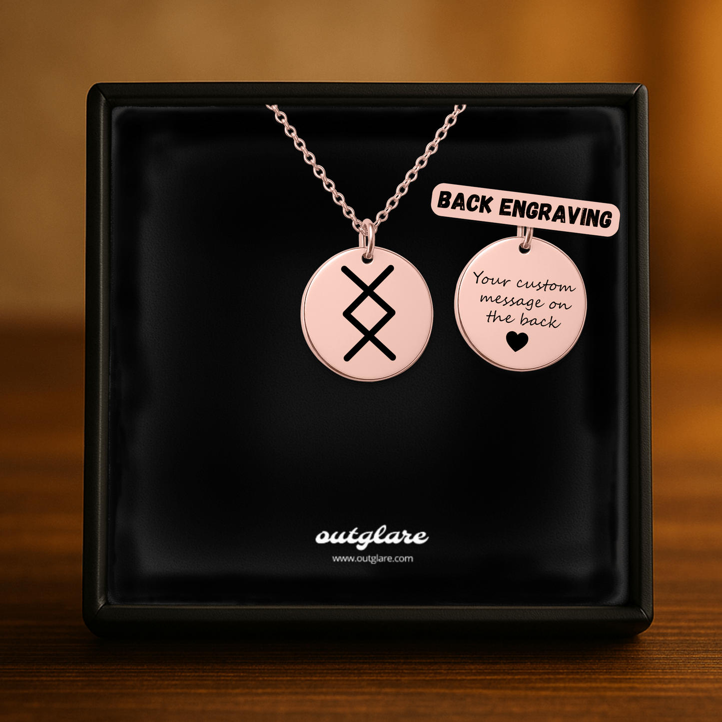 Inguz Rune Necklace