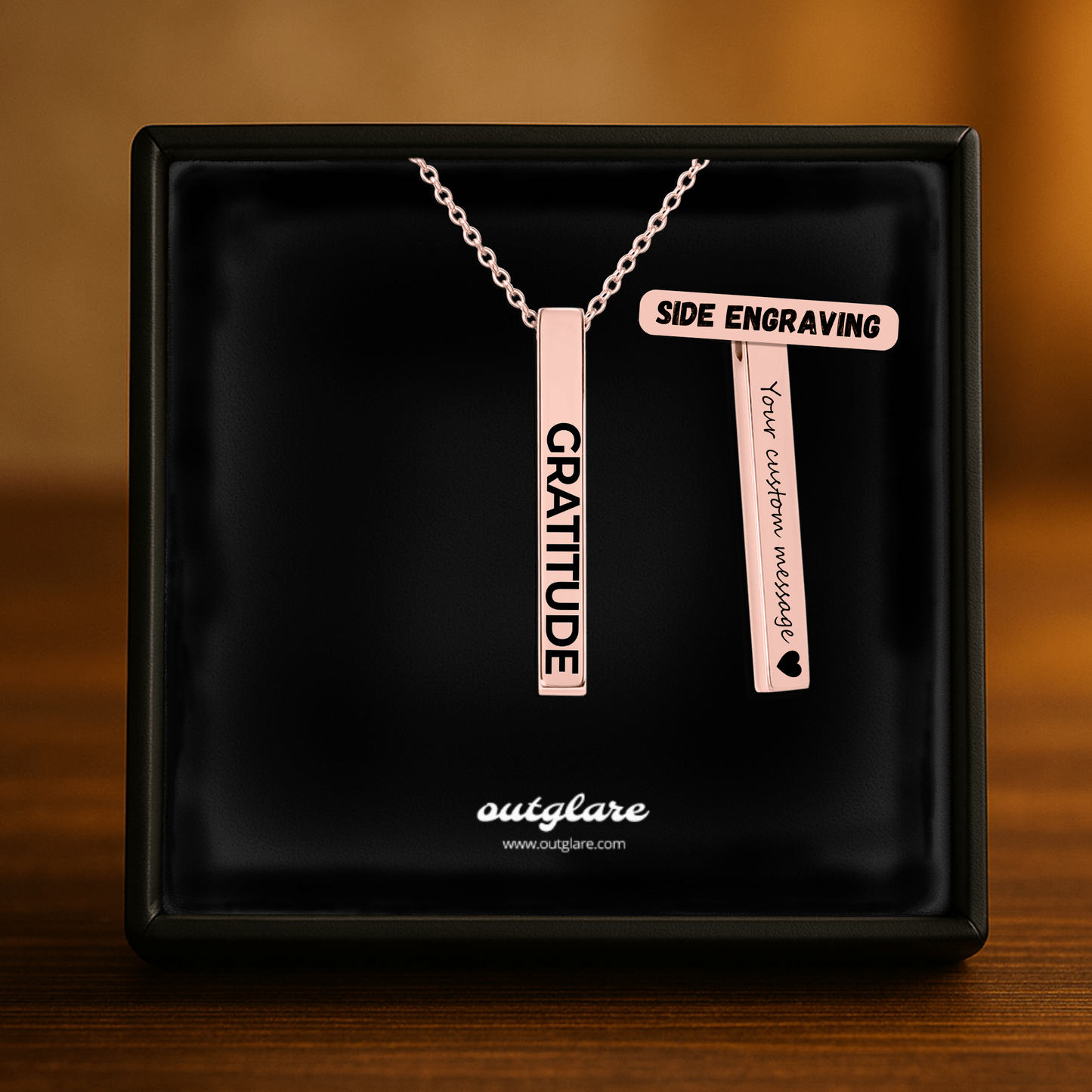 Gratitude Bar Necklace