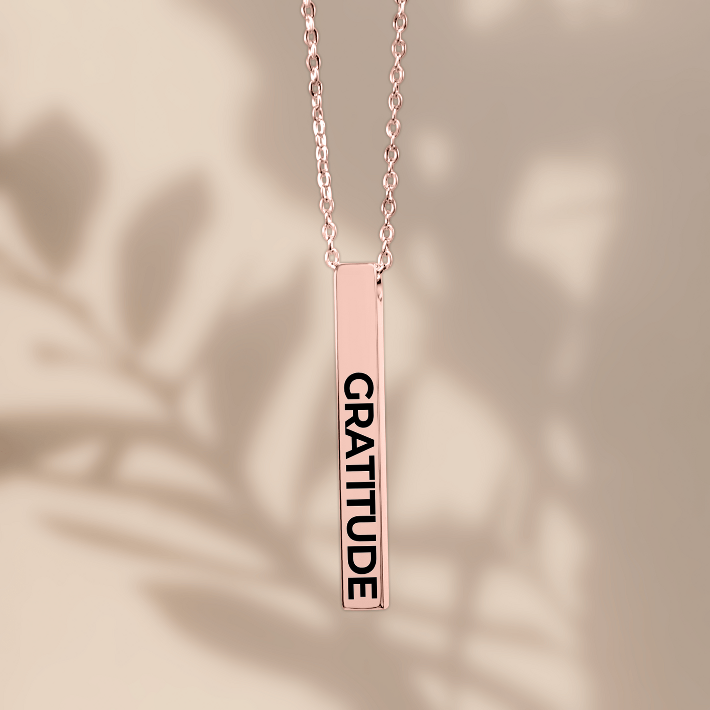 Gratitude Bar Necklace