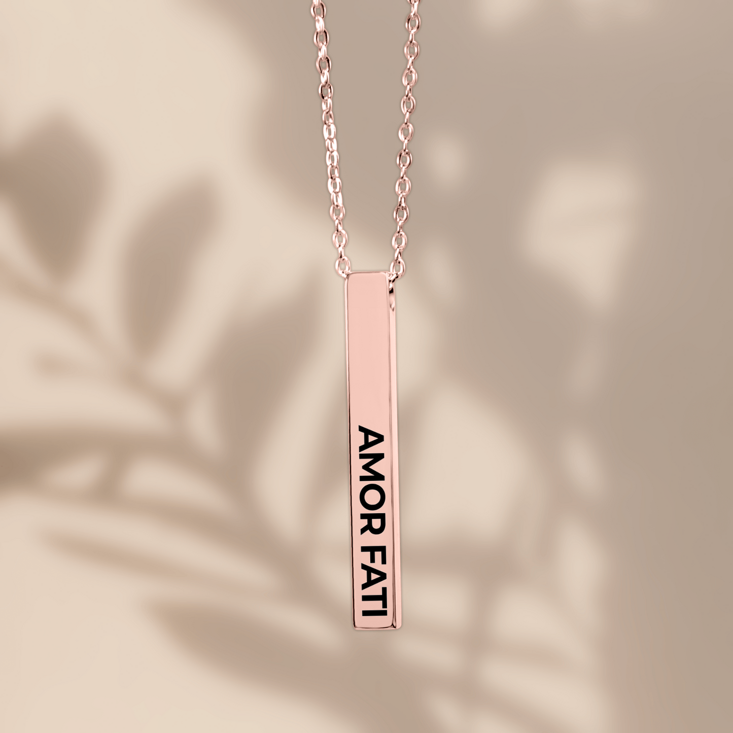 Amor Fati Bar Necklace