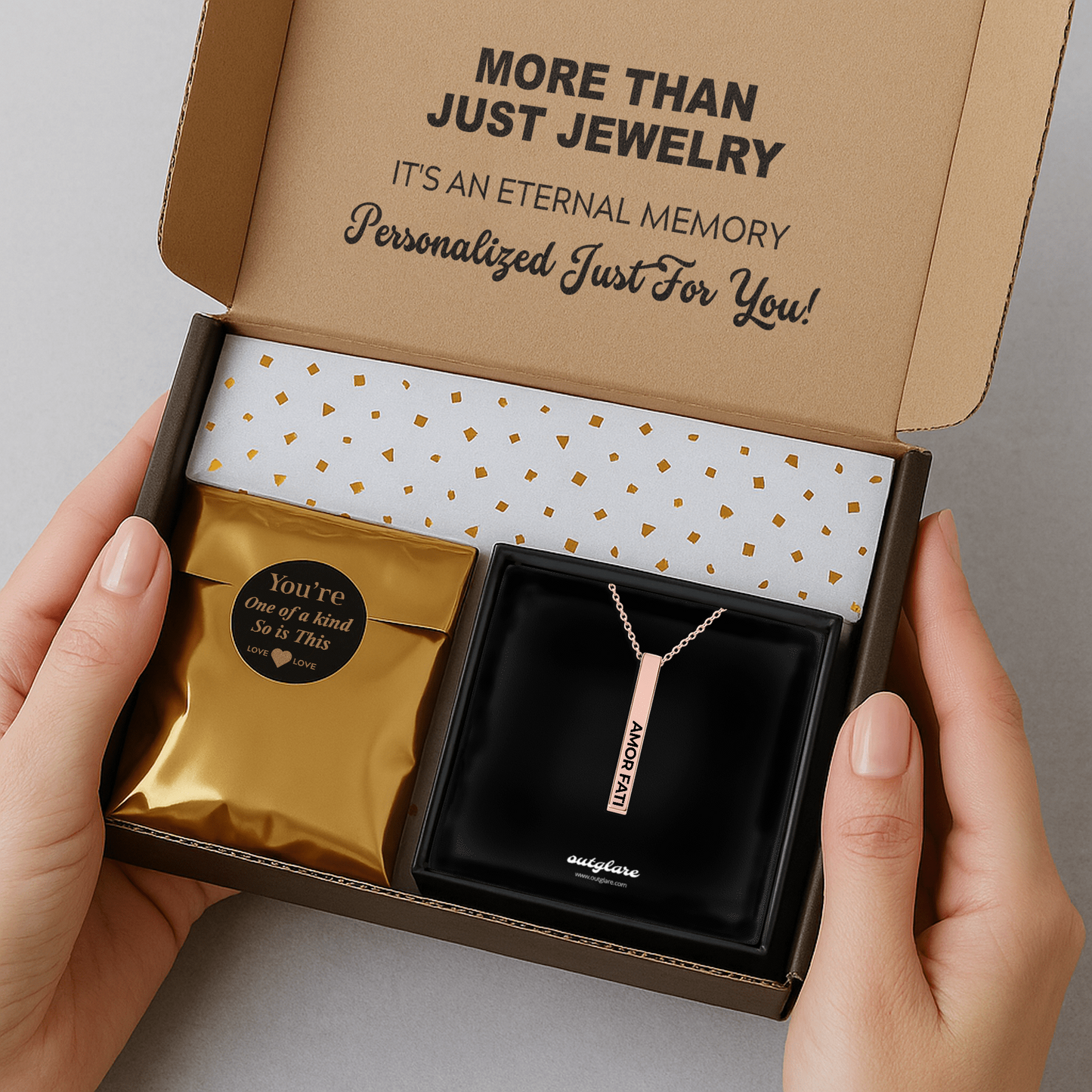 Amor Fati Bar Necklace