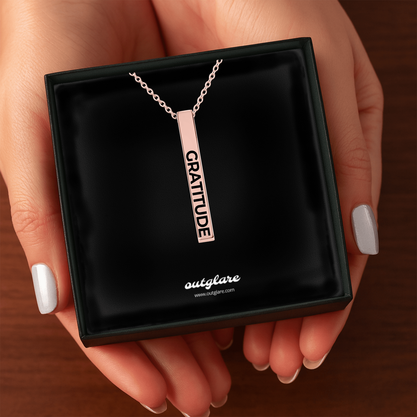 Gratitude Bar Necklace