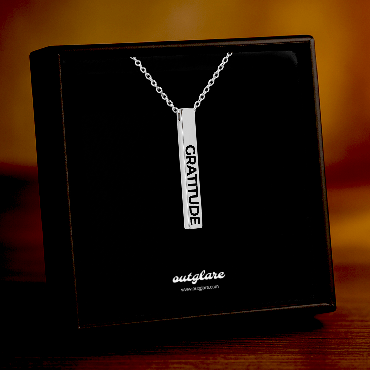 Gratitude Bar Necklace