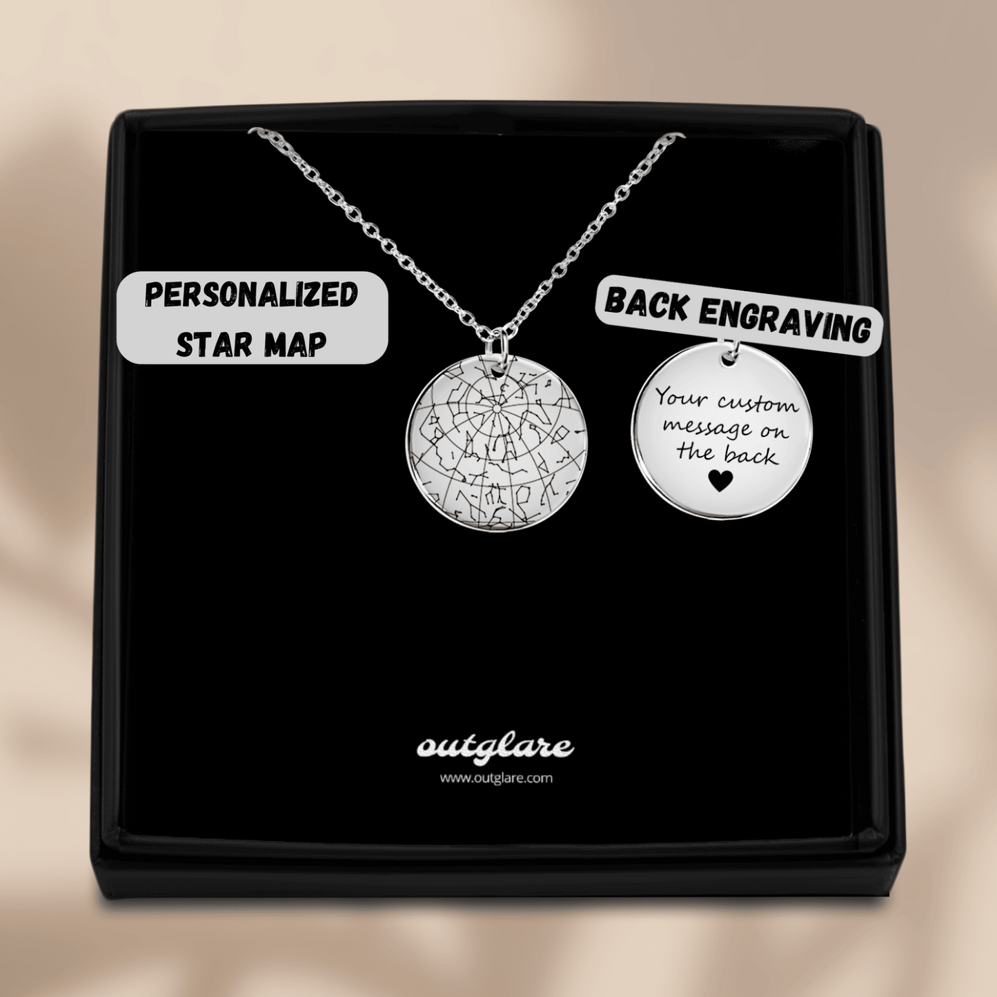 Personalized Star Map Necklace