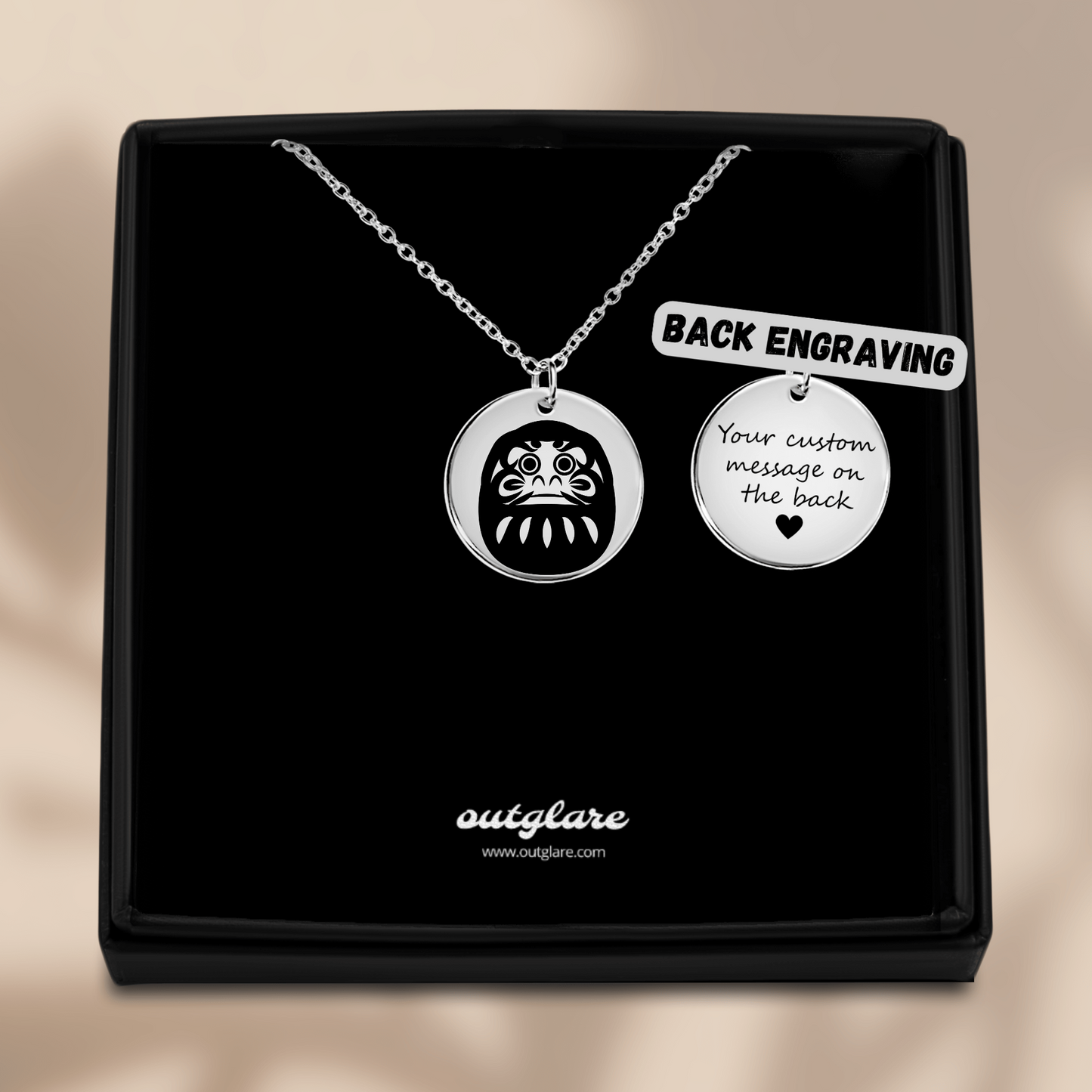 Daruma Doll Necklace