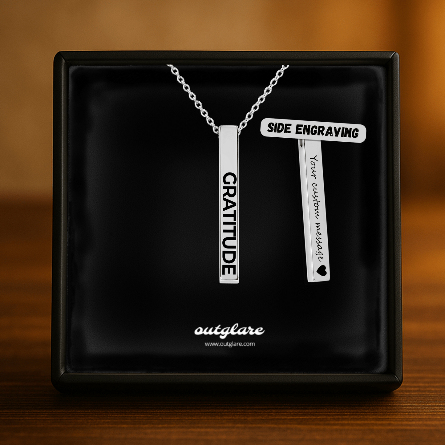 Gratitude Bar Necklace